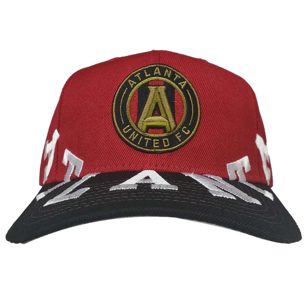 Atlanta United FC Mitchell & Ness MLS Pro Fit Snapback Hat Cap Maroon Black NWT
